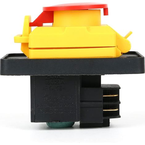 KJD12 Interrupteur magnétique de rechange, 250 V 12 A, interrupteur d'arrêt d'urgence, interrupteur étanche à l'eau et à la poussière (KJD12) (1/5)