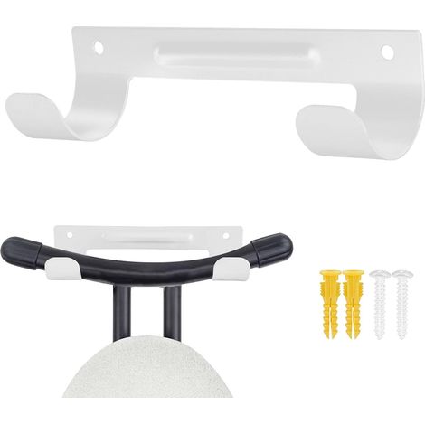 blanc Support mural, support de planche à repasser, étagère murale pour buanderie, étagère de rangement, étagère suspendue, support mural (1/5)