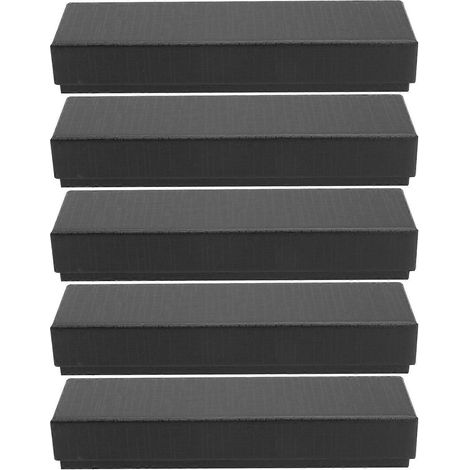 Boîte de rangement pour marque-pages (lot de 5), étui à fournitures scolaires, boîte à stylos, coffret cadeau-16.5X4.5CM-Black (1/2)