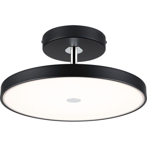 96776 plafonnier LED Smart Home Zigbee Hildor 2700K 2000lm 230V 25W gradable Noir mat, chrome (1/5)