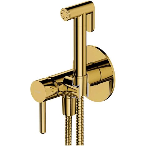 OMNIRES Y - Unterputz-Bidetarmatur, mit Brause, mit Einbaukörper, Gold SYSYBI2GL