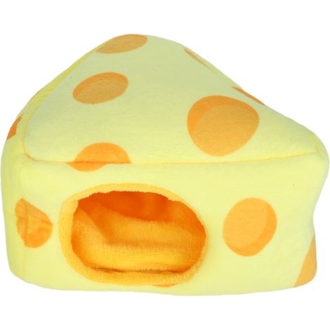 Maisonnette en forme de fromage pour petit animal de compagnie, nid douillet et chaud, cage pour hamster (1/5)