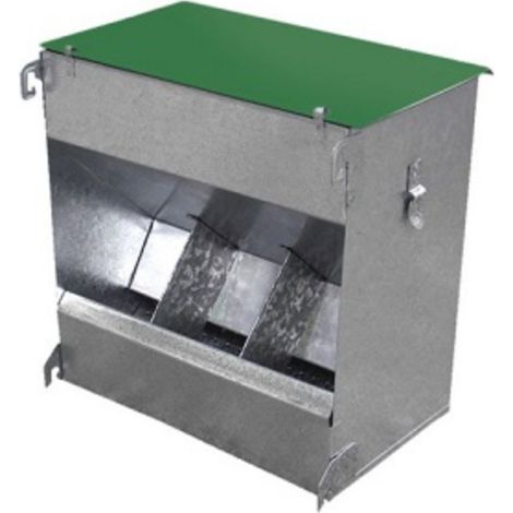 Alimentateur 3 bouche pour lapins avec couvercle Gomez et Crespo
