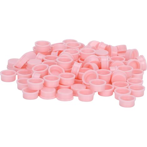 Lot de 500 coupelles à colle pour extension de cils, conteneur anti-séchage, outil professionnel de pose de faux cils, réservoir à colle retardateur (1/5)