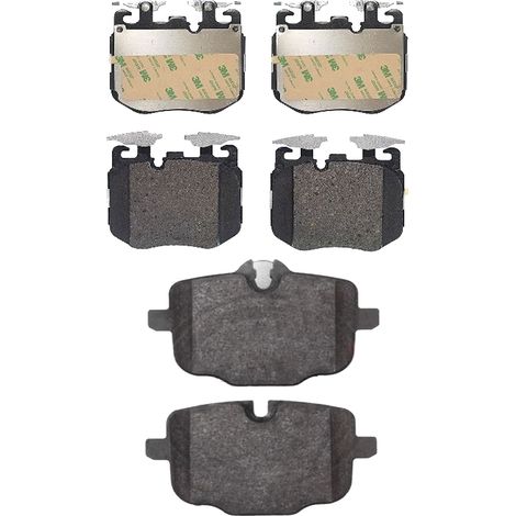 KIT PASTIGLIE FRENO ANTERIORI E POSTERIORI compatibile con BMW 7 (G11,G12) / PASTIGLIE FRENANTI AUTO OEM P06106 P06107,P06101 P06064 / SOSTITUZIONE DIRETTA / BASSA POLVERE / SILENZIOSO (1/4)