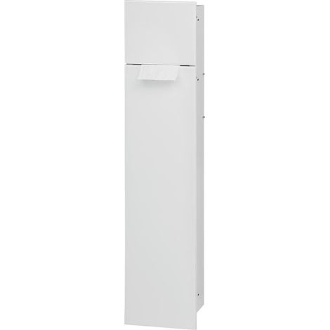 Niche à encastrer pour WC 2 portes vitrées noires l x H : Butée à droite 180 x 825 mm (1/5)