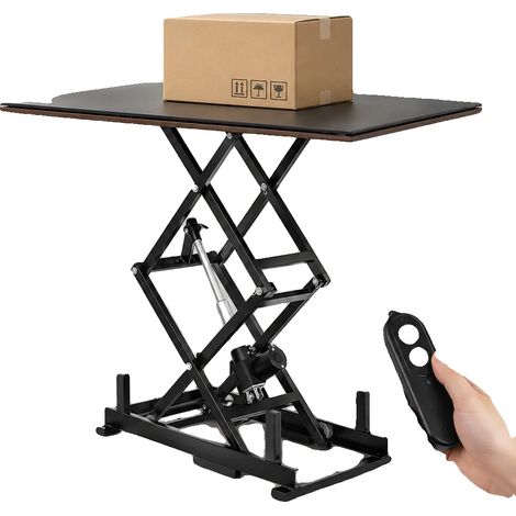 Table élévatrice à ciseaux électriques, Capacité de charge 140lbs, Hauteur réglable 265-1270mm, Tension DC 24V, Puissance maximale 96W, Portée de télécommande 2m (1/5)