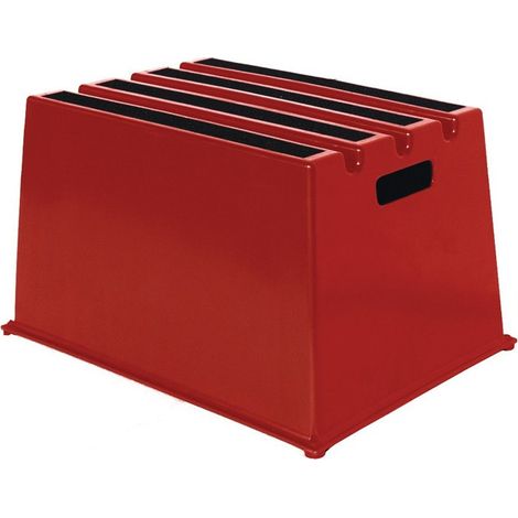 Peldaños de alta resistencia 1 plataforma-H.307mm Ku.red