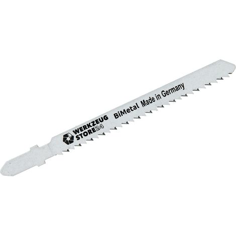 WS24 20x lame de scie sauteuse bimétallique rectifiée/conique en bout GL 100 mm propre/sans éclats - WS24-100013