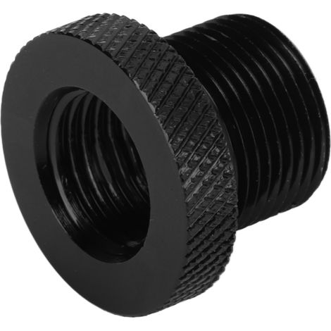 Adaptateur de filtre à huile automobile universel en métal noir fileté, accessoires automobiles, 5/8-24 vers 1/2-20 (1/5)