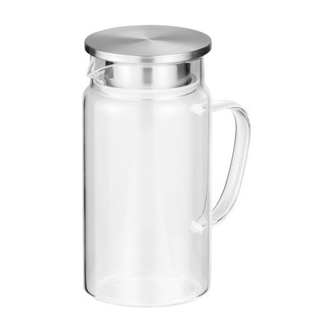 Carafe 1,5 ltr Ø 10,5 cm borosilicate inox silicone - Was Germany (1/2)