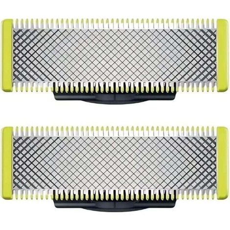 Pack de 2 lames de Rechange Compatibles avec tous les Rasoirs électriques type One-Blade Accessoires embout Tondeuses rasage précis - lot de 2 (1/4)