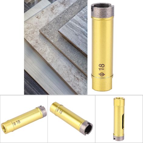 Scie cloche diamant pour disqueuse découpe carrelage verre marbre 18 mm (1/5)