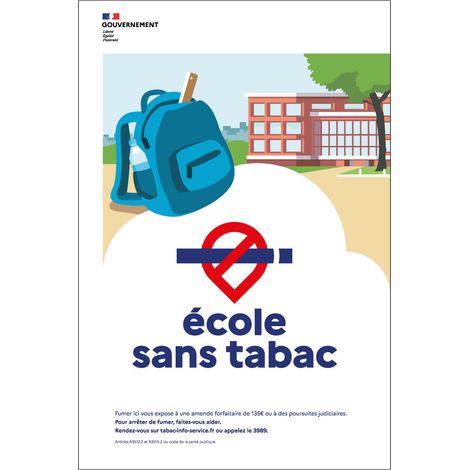 Panneau Espace Sans Tabac Ecole 400X600 - 4002620 (1/2)