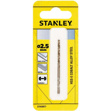 PIRANHA/STANLEY STA50077 (X50077) PUNTA AL COBALTO MM.2,5 STANLEY PZ 1,0 (1/2)