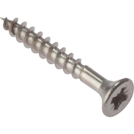 ForgeFix POZI3525SS Multi-Purpose Pozi Compatible Screw CSK ST S/Steel 3.5 x 25mm Box 200 FORPOZI3525S