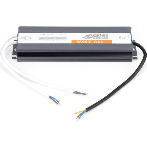 Wasserdichtes Schaltnetzteil für LEDs, 250 W, AC 170–250 V, Steuertransformator, Netzteil, DC 12 V (1/5)