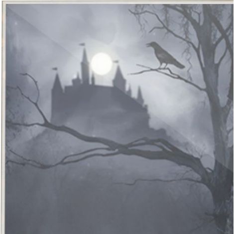 Porte-photo acrylique résistant à l'eau, thème Halloween, décoration de table, format 18x11 cm, durable et élégant pour ambiance festive. (1/4)
