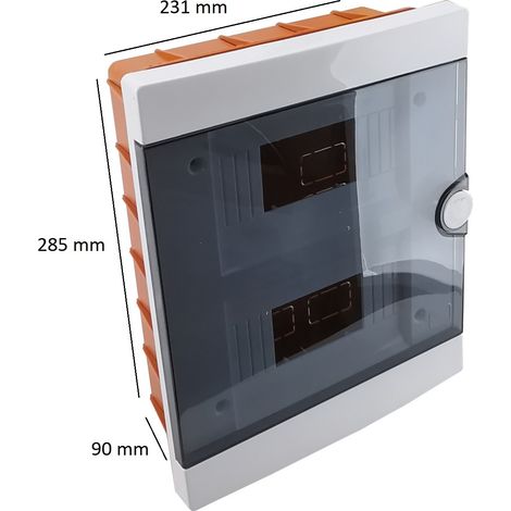 Quadro elettrico centralino 16 moduli DIN box incasso scatola IP40 interruttori