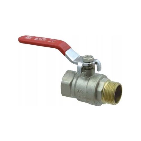 VÁLVULA DE BOLA 3/4" WZ ESTÁNDAR CON PRENSAESTOPAS