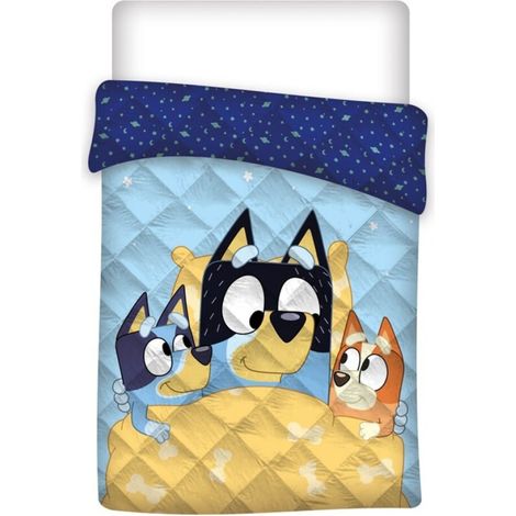Bluey Kinderdecke Tagesdecke 200x140 cm – Weiche Decke für Bett und Sofa