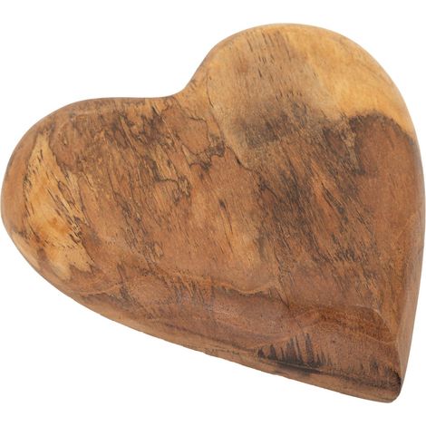 Scultura decorativa in teak marrone, 16x14x4,5 cm – Decorazione Hak Ric (1/5)