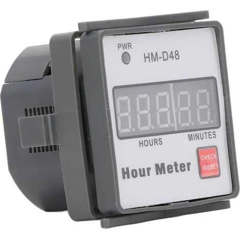 Compteur horaire numérique, minuterie ABS, 0 à 999,99 heures, outil de chronométrage, 220-240 V CA (1/5)