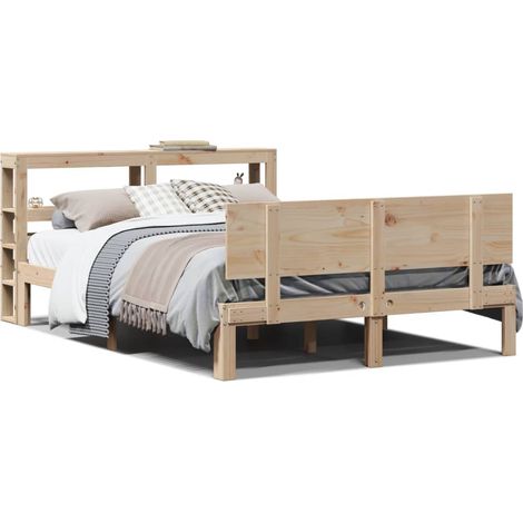 Maison Exclusive - Cadre de lit avec tête de lit sans matelas 120x190 cm