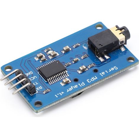 Serielles MP3-Player-Modul unterstützt WAV-Dateien und elektronisches Zubehör mit einstellbarer Lautstärke (1/5)