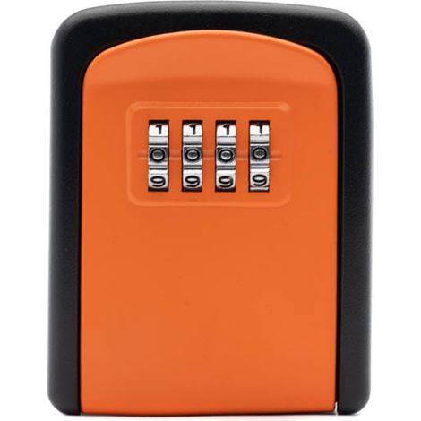 Coffre-fort mural à clés, boîte à mot de passe, adapté à la maison, au bureau d'usine (orange) (1/4)