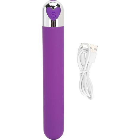 Bâton de Massage Rechargeable pour Douleurs Musculaires - Massage en Profondeur des Tissus - Violet (1/5)