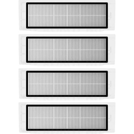 Lot de 4 filtres HEPA pour aspirateur Xiaomi Roborock S6 S5 MAX S60 S65 S5 S50 S55 E25 E35