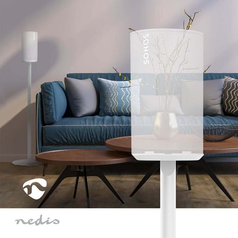 Nedis Lautsprecherhalter / Kompatibel mit: Sonos® Era100 / Ständer / 3 kg / Fest / ABS / Metall / Weiss