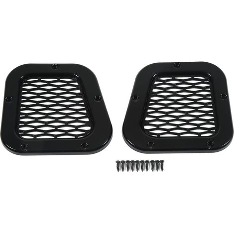 Cache de grille d'entrée d'air avant pour Land Rover Defender (2004-2019), noir brillant, remplaçable par des pièces d'origine. (1/5)