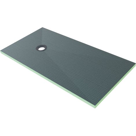 Piatto Doccia da Piastrellare Tagliabile in Estruso Rigida Polistirene Isolamento per Bagno Dimensione 80x160X4 cm Sifone Piletta e Tubo inclusi (1/5)