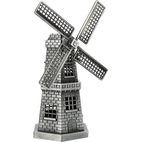 Ornement de moulin à vent hollandais de style européen, artisanat miniature, décoration de bureau et de maison. (1/5)