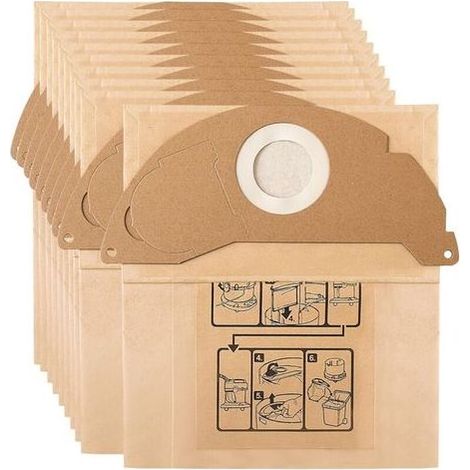 Lntyq 10 Remplacement Sac pour Aspirateur Karcher WD2 MV2 WD2250 A2004 6.904-322.0 (1/5)