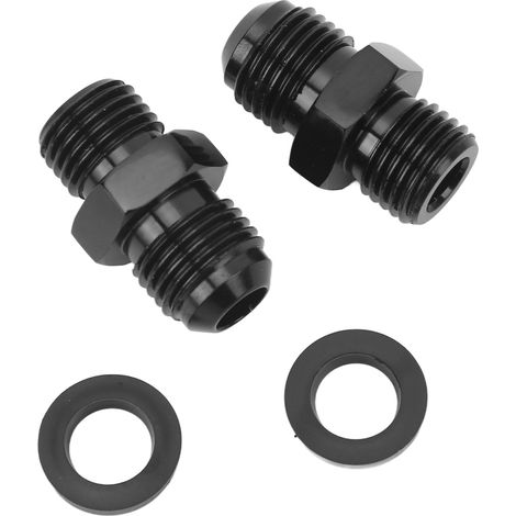 Adaptateur raccord refroidisseur d'huile transmission 6AN mâle évasé vers 1/4 NPSM, remplacement pour 4L80E 1997-2007, raccord flexible haute performance. (1/5)