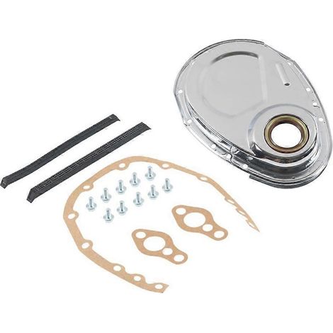 Steuerkettenabdeckung mit Dichtungen und Schrauben für 327/350-Motoren – Wartungs- und auslaufsicher