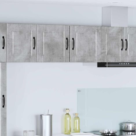 Küchenschrank 2 pcs Beton Grau 40 x 31 x 40 cm Holzwerkstoff