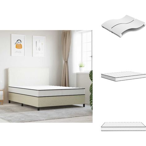 Matelas à ressorts bonnell moyen 160x200 cm - Matelas - Matelas Ressort Bonnell - Matelas Double - Literie - Sommier (1/5)