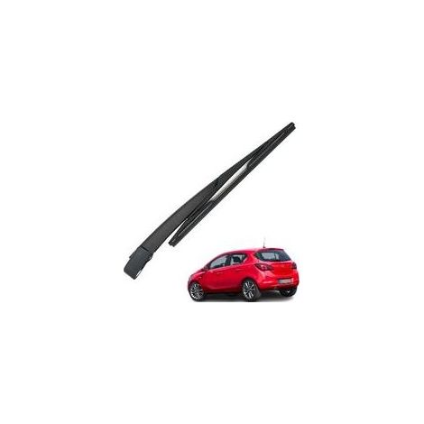 Balai d’essuie-glace arrière en caoutchouc naturel toutes saisons, compatible avec Opel Astra H (2004–2010) et Opel Corsa E (2014–2019), bras + balai arrière (1/4)