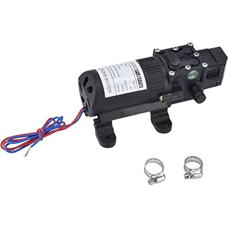 Pompe à membrane automatique 12 V CC, pompe à eau auto-amorçante avec pressostat 70 W 8 L/min, micro-pompe à membrane haute pression pour véhicules de camping (1/5)