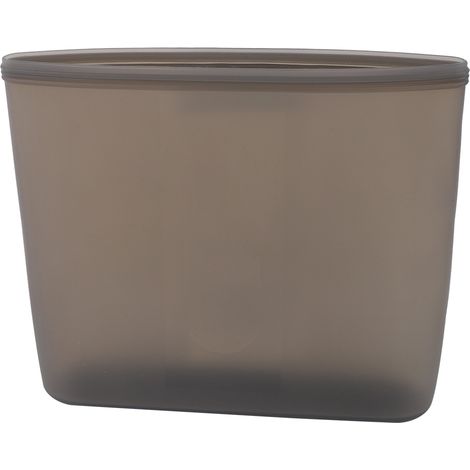 Wiederverwendbarer Silicagel-Lebensmittelbeutel mit Reißverschluss für Trockenwaren (Grau) (1/5)