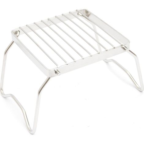 Support de brûleur extérieur camping inox pour randonnée, trekking, pique-nique, BBQ (1/5)