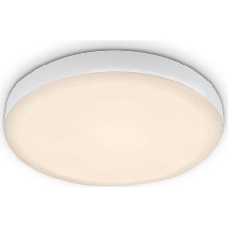 lampe LED encastrée salle de bain sans cadre, spot LED encastré salle de bain, LED encastré IP44, température de couleur blanc chaud, 6W, 700 lm, 100 mm, blanc (1/4)