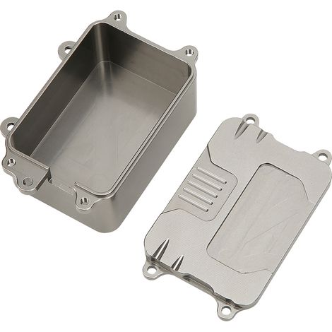 Boîtier de réception métallique pour voiture RC Crawler 1/10 SCX10 - Pièces d'amélioration ESC (1/5)