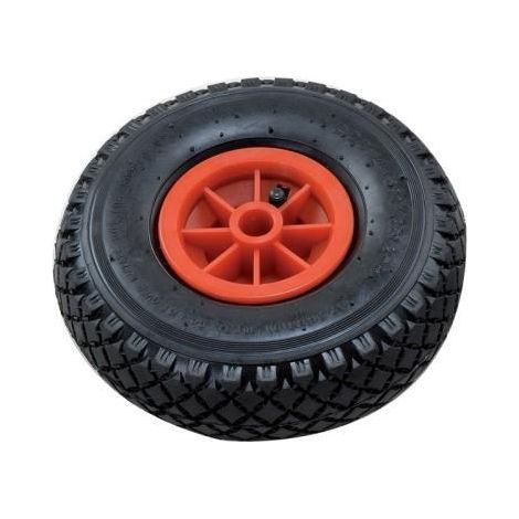 Rueda neumática GIERRA llanta de plástico 8" diámetro, carga 150 kg.