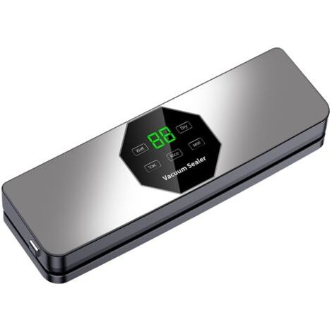 Machine d'étanchéité sous vide Sceller Automatique complète avec stérilisation UV Affichage numérique de base détachable Strong Power Aliments Gris UE (1/5)