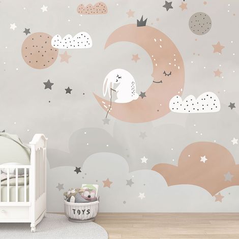 Papier peint panoramique Enfants - Lune - 130 cm x 87 cm (1/4)